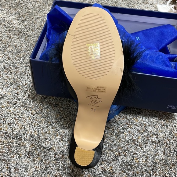 Fabulicious Maribou Flapper Pumps size 11 - Picture 3 of 4